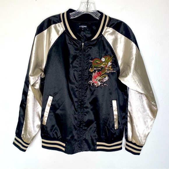 Comme des Garcons Jackets & Coats Koi And Dragon Embroidered Sukajan Souvenir Comme Des